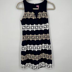 Women's Lilly Pulitzer Augusta Shift Anchor‎ Jacquard Print Size 00